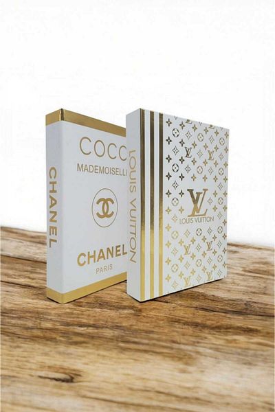 BayCazip Decorative Book Look Box Set of 2 Decorative Book Looking Box