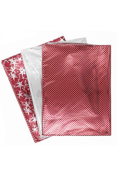 reprodesign 40 X 60 Cm Patterned 50 Pieces Adhesive Metalized Gift Bag Metallic Patterned Gift Packaging Package