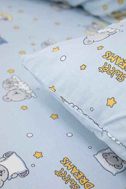 FAVORA Baby %100 Pamuk Dream Sweet Bebek Nevresim Takımı - Mavi