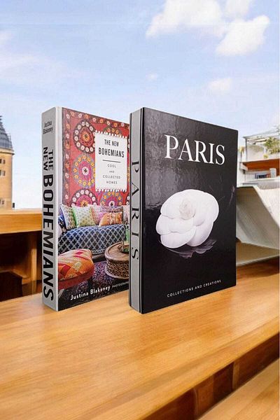 BayCazip Decorative Book Look Box Set of 2 Decorative Book Looking Box