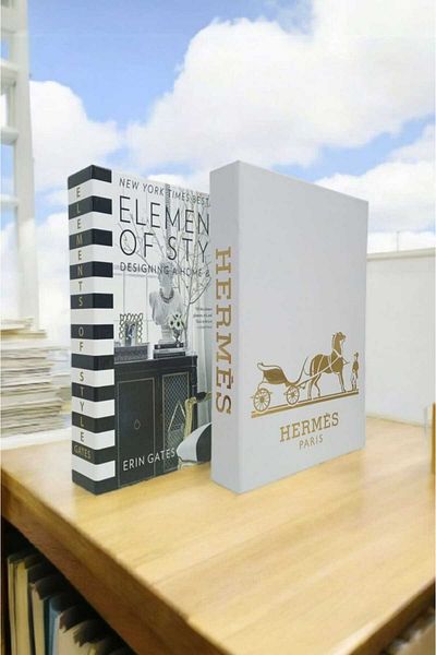 BayCazip Decorative Book Look Box Set of 2 Decorative Book Looking Box