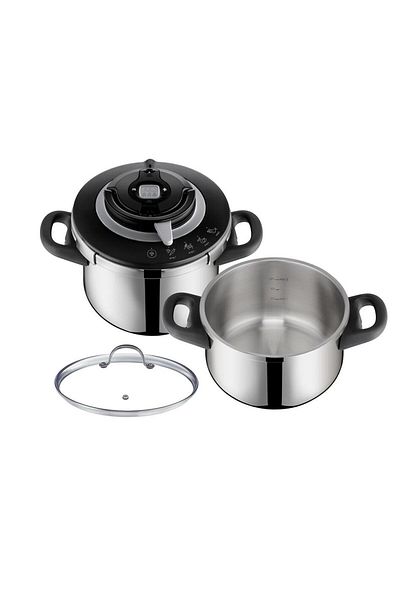 TEFAL Clipso Chef 6 Liter + 4.5 Liter Pressure Cooker Set - 1510002674