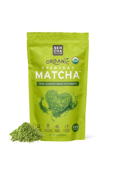 SENCHA NATURALS SEN CHA Naturals Organic Matcha Powder, Japanese Green Tea, Culemonial & Culinary Grade, 12oz