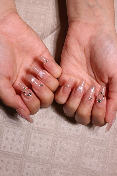 wow kutu C11 M Beden Nude Kelebek Protez Jel Takma Tırnak Ve Aksesuarlar