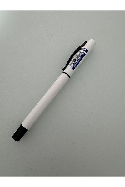Mikro Rollerball Pen Blue Ink 0.7 White Body (3 Pieces)