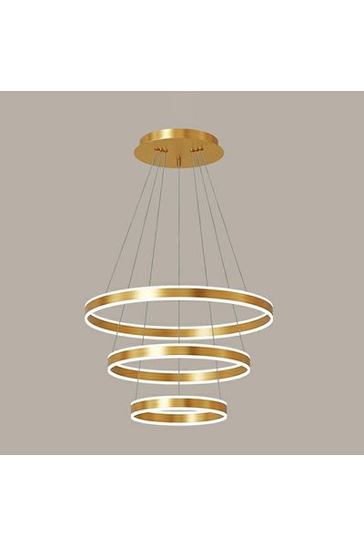 A F N LIGHTING A F N LIGHTINGS AFN Multiple Light Gold Metal Tiered Modern Pendant LED Circle Combination Light