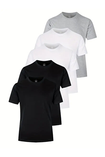 bellanova Σετ μπλουζάκι 5 τμχ ελαφρύ βαμβακερό μπλουζάκι για ανδρικά καλοκαιρινά σπορ