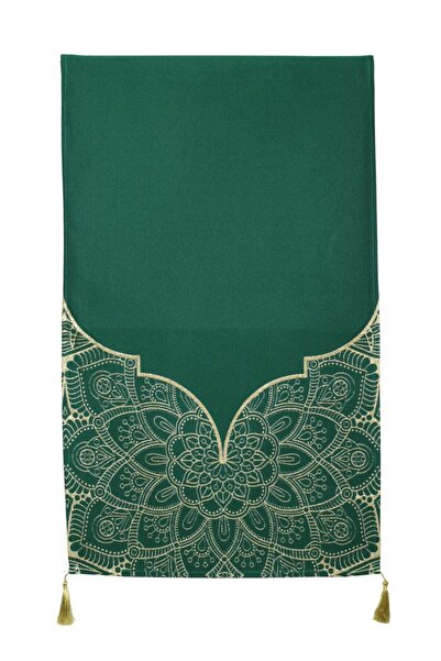 Believe RAMAZAN JAKARLI DOKUMA GOBLEN DEKORATİF YEŞİL SİMLİ PÜSKÜLLÜ  RUNNER ...