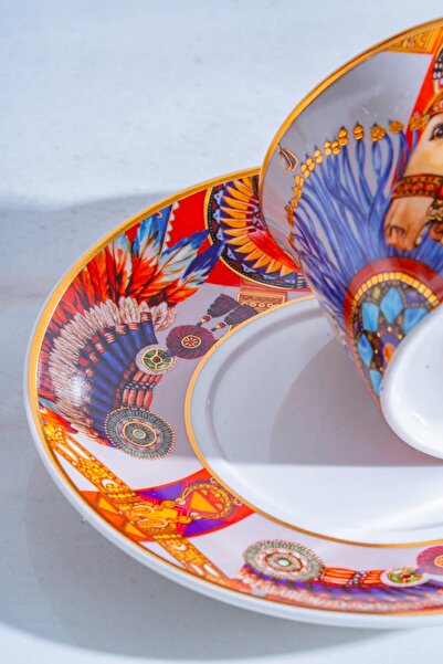 ACAR Whisper 6 Kişilik Porselen Kahve Fincanı Takımı - 200 ml