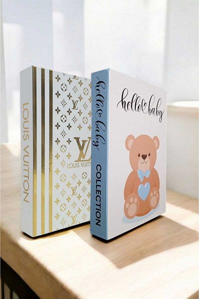 BayCazip Decorative Book Look Box Set of 2 Decorative Book Looking Box