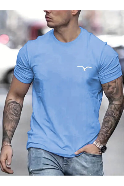 bellanova Ежедневна модна тениска с уникален принт за мъже