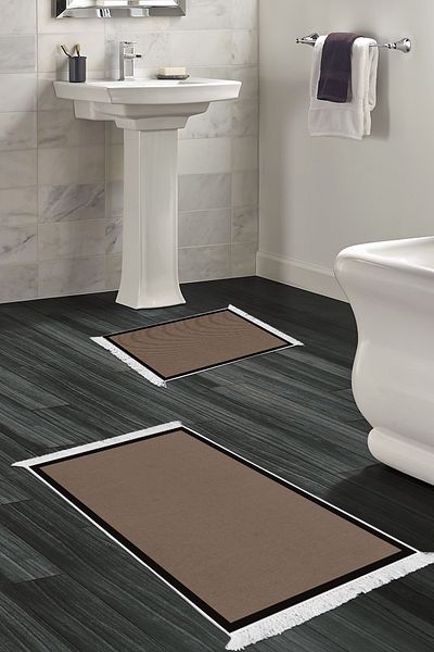 Alanur Home Αντιολισθητική βάση Djt Σετ Τουαλέτας Star Cotton Fringed Woven Pattern E5001