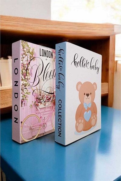 BayCazip Decorative Book Look Box Set of 2 Decorative Book Looking Box