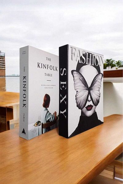 BayCazip Decorative Book Look Box Set of 2 Decorative Book Looking Box