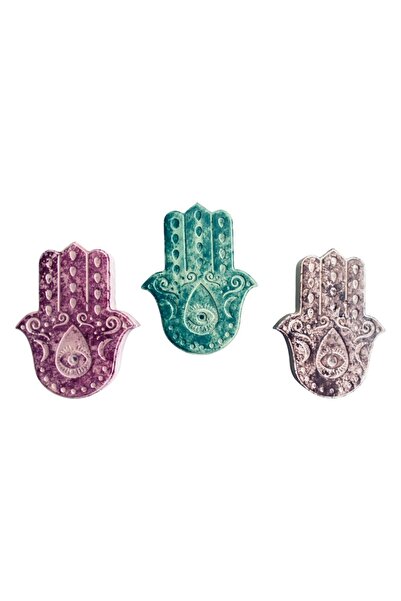 Great Fast 3’lü Fatma Ana Eli Tütsülük Seti - Şans ve Koruma Sembolü, Ev Deko...