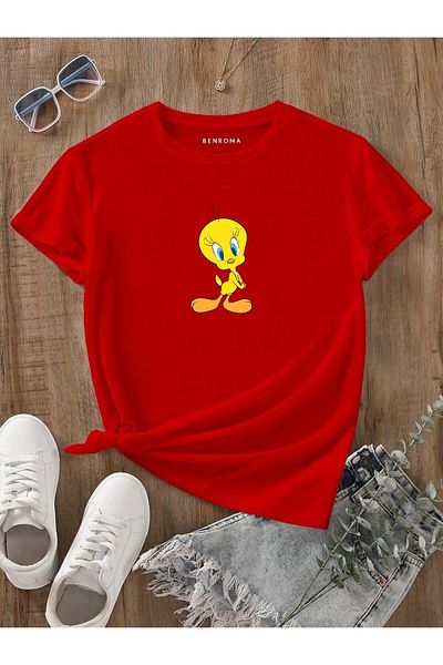 BENROMA In Cart 6 and Above Purchases Get 1 T-Shirt as a Gift - Cartoon Character Printed Children's T-Shirt