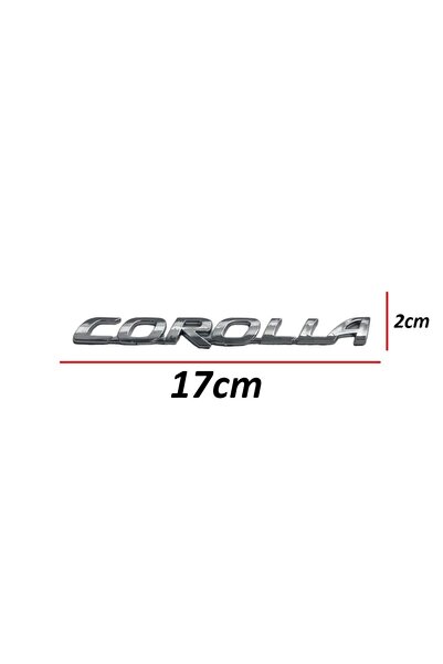 DOĞRU TİCARET AUTO PARTS Toyota Corolla Inscripție spate 2002-2021 Spate (Inscripție Corolla)