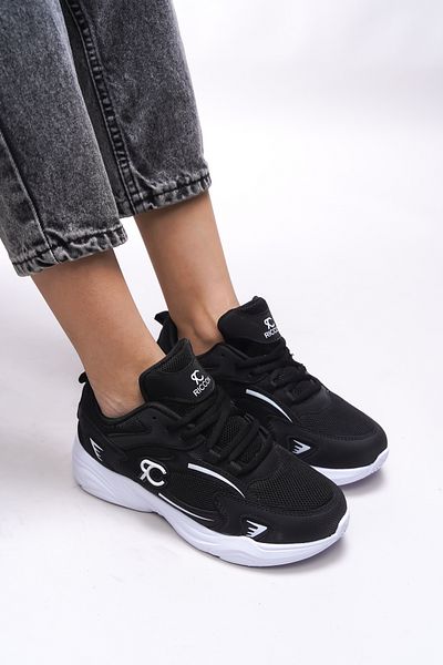 Riccon Niknaith Unisex Sneaker 0012725   Μαύρο άσπρο