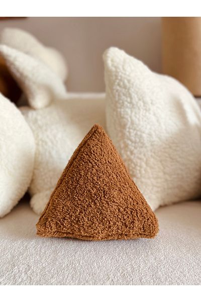 Cherry Bloom Cotton Bohemian 2-Piece Donut and Pyramid Teddy Plush Pillow