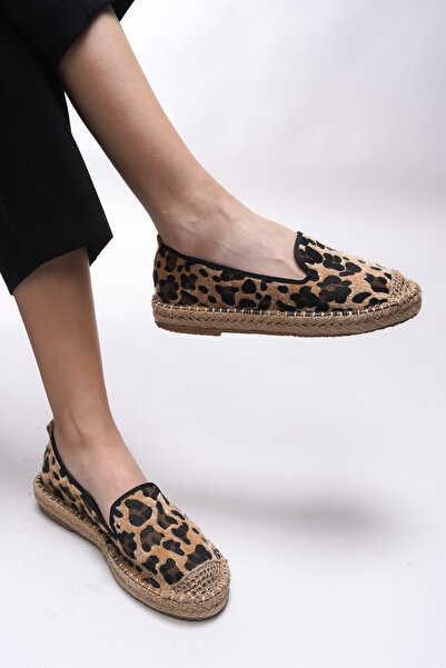 Riccon Leopard Motif Giselnesia Women's Espadrille 00123