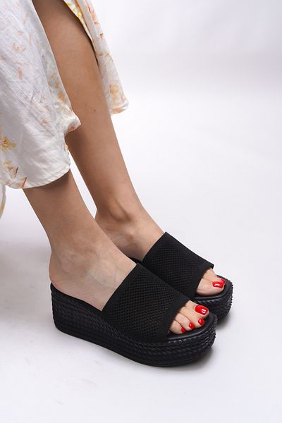 Riccon Papuci Kysfaen pentru femei 0012512   Negru