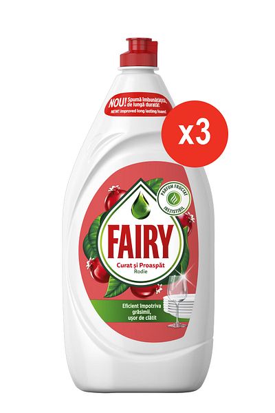 Fairy X3 - Detergent Lichid Vase 1.35l Rodie
