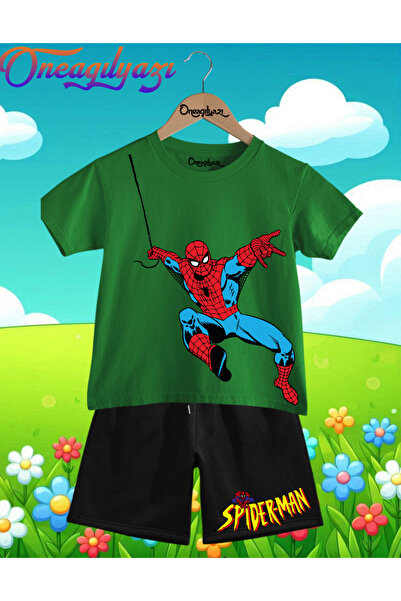 oneagılyazı Štampano Oversize kroj Dječje šortseve T-shirt set