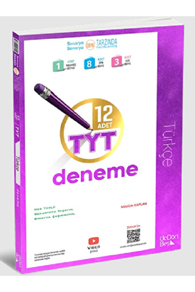 Açı Yayınları 345 TYT TÜRKÇE 12'Li Denemeleri / 1 Adet Başlangıç - 8 Adet Ort...
