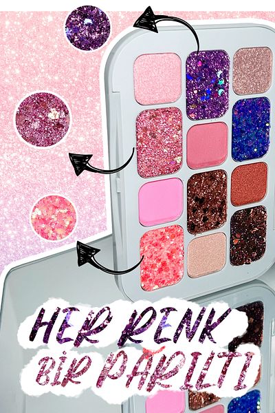MOV Glitter Headlamp Palette - Set of 12 No: 03