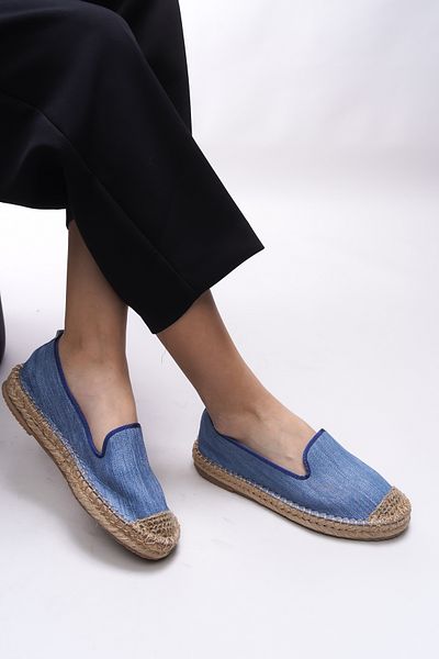 Riccon Espadrile pentru femei Giselnesia 00123 Denim