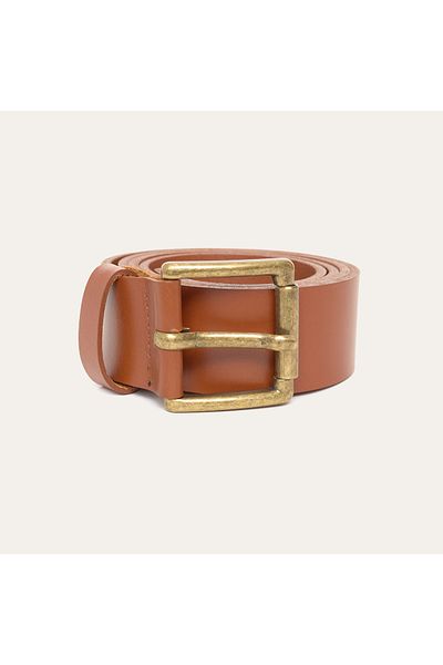 Mudo Genuine Leather Belt with Told Buckle