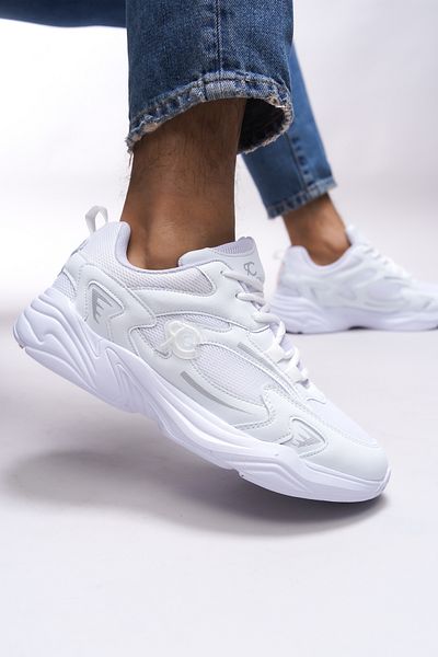 Riccon Λευκό Niknaith Unisex Sneaker - 0012725