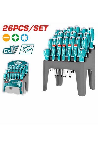 TOTAL 26Pcs Screwdriver Set