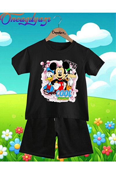 oneagılyazı SUPERCOOLDİSNEY B Štampano O Oversize kroj Dječje šortseve T T-sh...