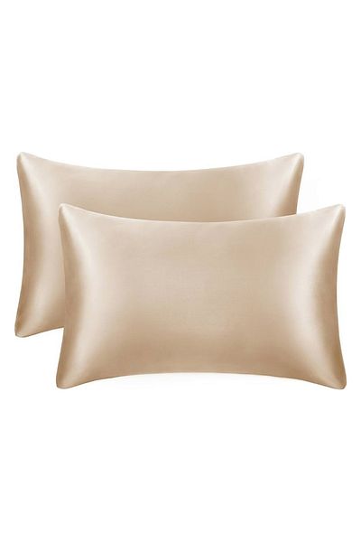 Nomads Felt Beige Silk Pillow Case 100% Mulberry Silk, 16 Momme, 50X70 cm Dimensions