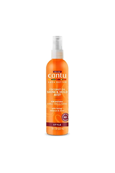 Cantu Coconut Oil Shine & Hold Mist with Shea Butter for Natural Hair, 8 fl oz