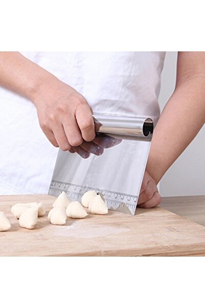 QesQin Çelik Spatula Hamur Kazıyıcı Pasta Sıvama Aparatı 15 Cm Sıvama Aparatı