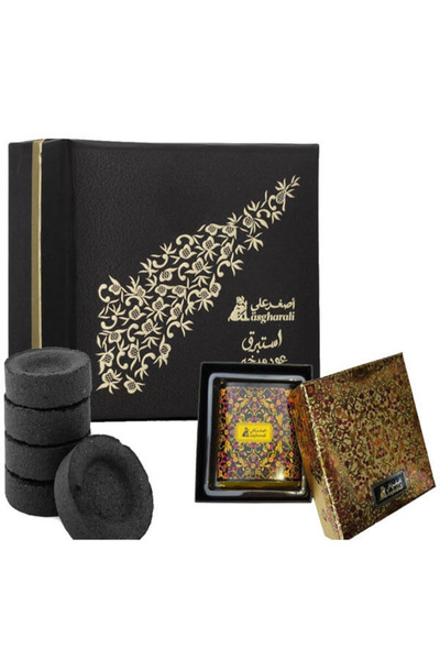 asghar eali Bukhoor istabraq with Bukhoor Raanab with charcoal