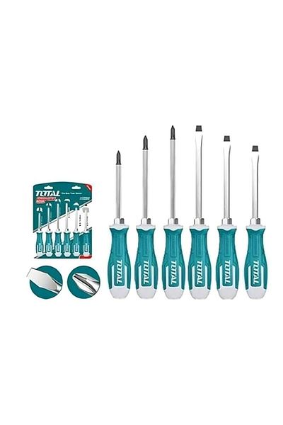 TOTAL 6Pcs Impact Screwdriver Set