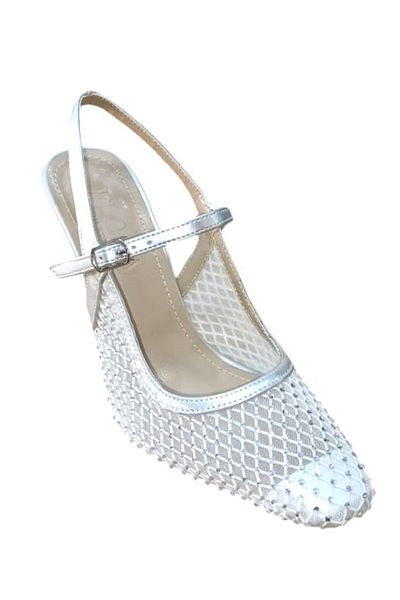 BİLENER Flora 3025 Women's Stone Mesh Evening Dress Shoes