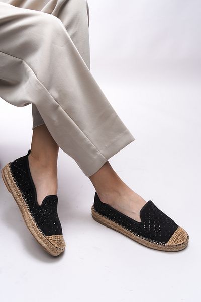 Riccon Iohnalyn Women's Espadrille 00121 Black