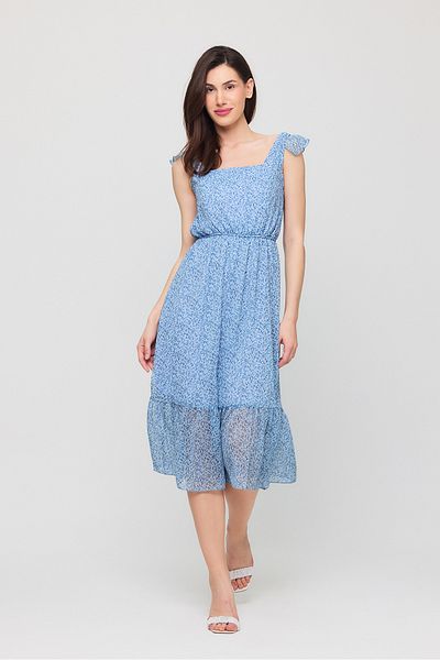 Ceylen Rochie midi din șifon cu imprimeu floral crocant