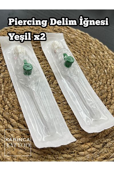 Karınca Piercing Green Anjiocut Cannula Tattoo Piercing Delim Needle