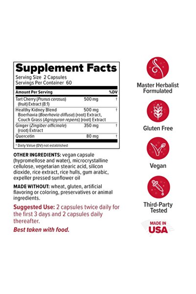 Redd Remedies Gouch! Joint & Uric Acid Support, Tart Cherry & Quercetin, 120 Vegan Capsules