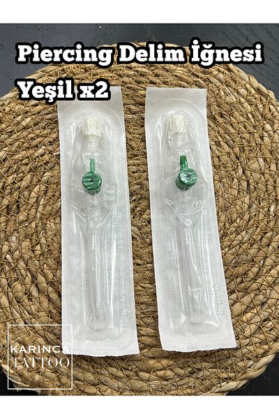 Karınca Piercing Green Anjiocut Cannula Tattoo Piercing Delim Needle