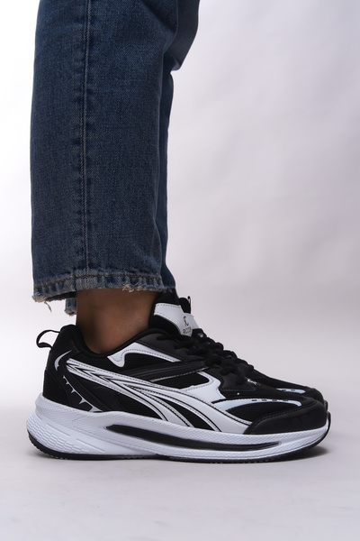 Riccon Tybindel Men's Sneakers - 0012135   Black and White