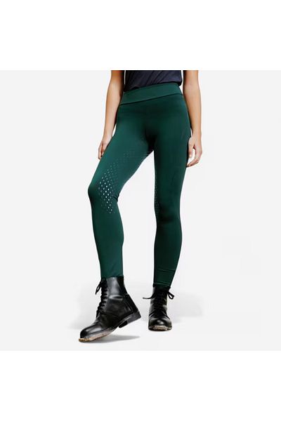 Decathlon Women's Riding Tights - Green - 500