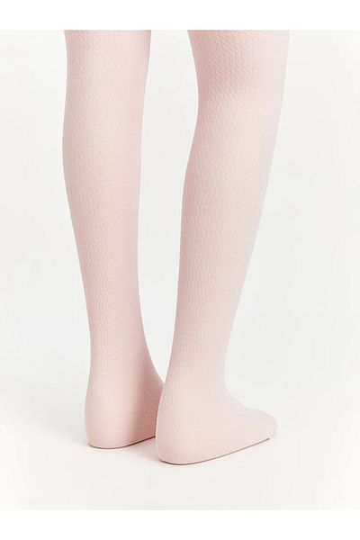 LC Waikiki Ecru Lcw Kids Ecru Girls Thin Pantyhose 2-Pack