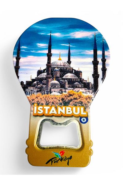 GALATA GIFT Decorative Soda Soda Open Istanbul Themed - Balloon Shaped Magnet Clearly