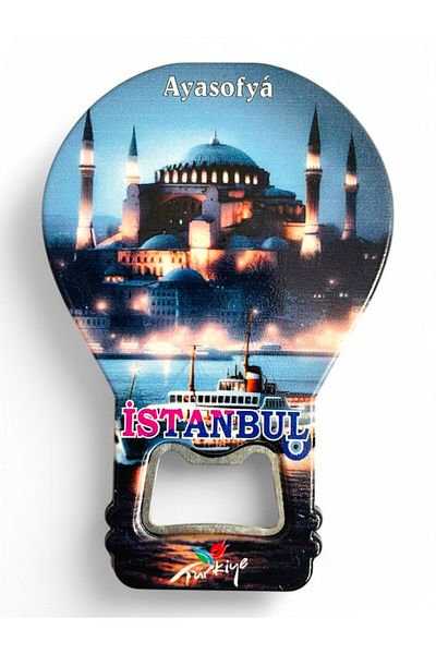 GALATA GIFT Bottle Opener Opener Magnet Balloon Shaped Istanbul Hagia Sophia Decorative Soda Soda Opener